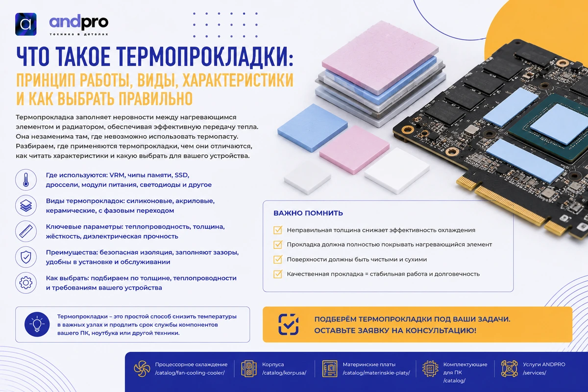 Что такое термопрокладки