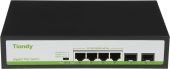 Коммутатор Tiandy TC-P3S06 H/0402/AT/60 4-PoE Неуправляемый 6-ports, TC-P3S06 H/0402/AT/60