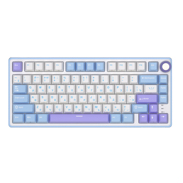 Фото Клавиатура механическая Royal Kludge R75 Проводная голубой, 6977576550656