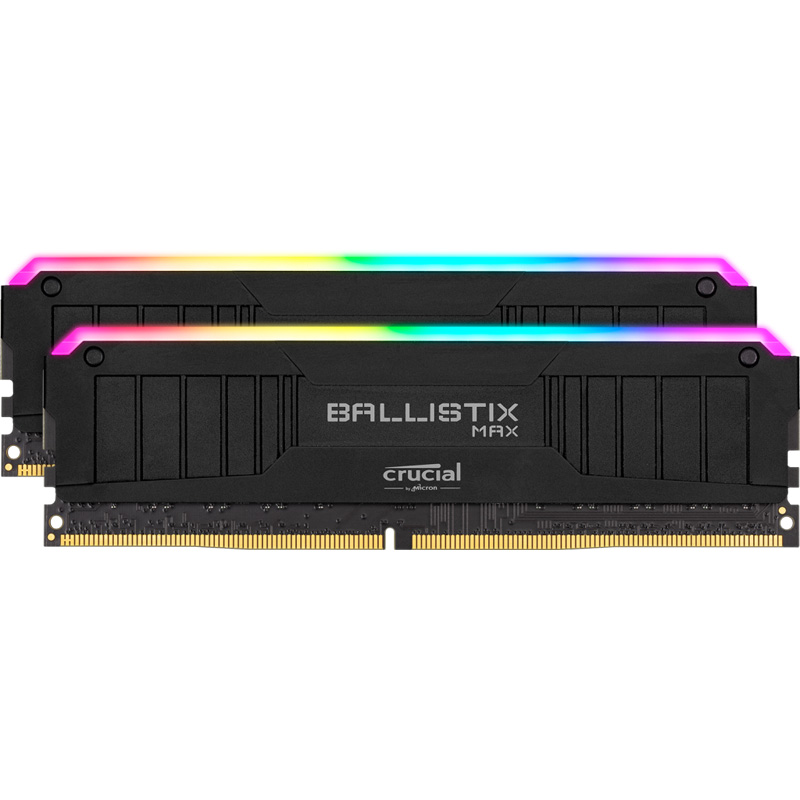 Картинка - 1 Комплект памяти Crucial Ballistix MAX RGB Black 32GB DIMM DDR4 4400MHz (2х16GB), BLM2K16G44C19U4BL