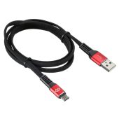 USB кабель Digma microUSB (M) -&gt; USB Type A (M) 1,2 м, MICROUSB-1.2M-FLAT-BLKR