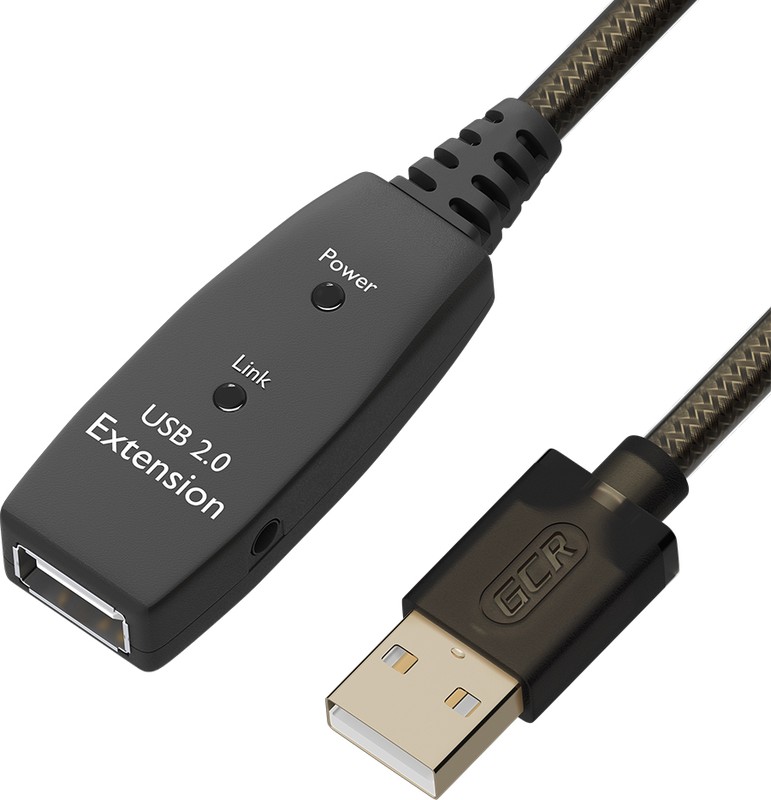 USB удлинитель Greenconnect USB Type A (F) -> USB Type A (M) 5 м, GCR-53804