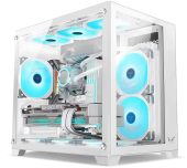 Корпус Formula V Crystal Z5 TG Mini Tower Без БП белый, CRYSTAL Z5 TG WHITE