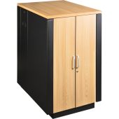 Напольный шкаф LANMASTER SOUNDPROOF 24U дерево, LAN-DC-CBSP-24U-WD