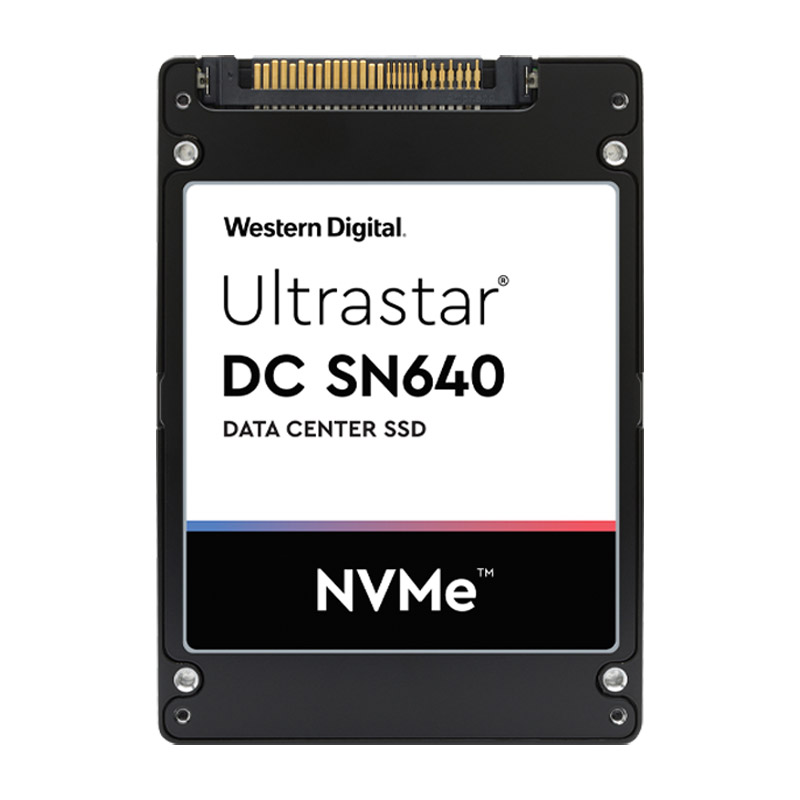 Картинка - 1 Диск SSD WD Ultrastar DC SN640 U.2 (2.5&quot; / 15mm) 7.68TB PCIe NVMe 3.1 x4, 0TS1963