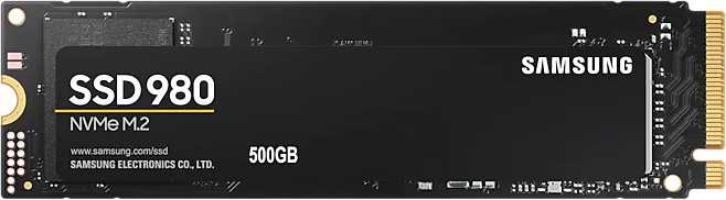Диск SSD Samsung 980 M.2 2280 500 ГБ PCIe 3.0 NVMe x4, MZ-V8V500BW