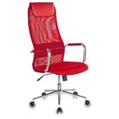 Кресло для руководителей БЮРОКРАТ KB-9N Красный, сетка/ткань, KB-9N/R/TW-97N