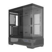 Корпус SAMA V43E Midi Tower Без БП чёрный, V43E-BKADA0X1-GL