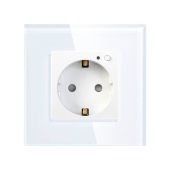 Фото Встраиваемая умная розетка Hiper Power IoT Outlet W01 16A, 3 800Вт, белый, HDY-OW01