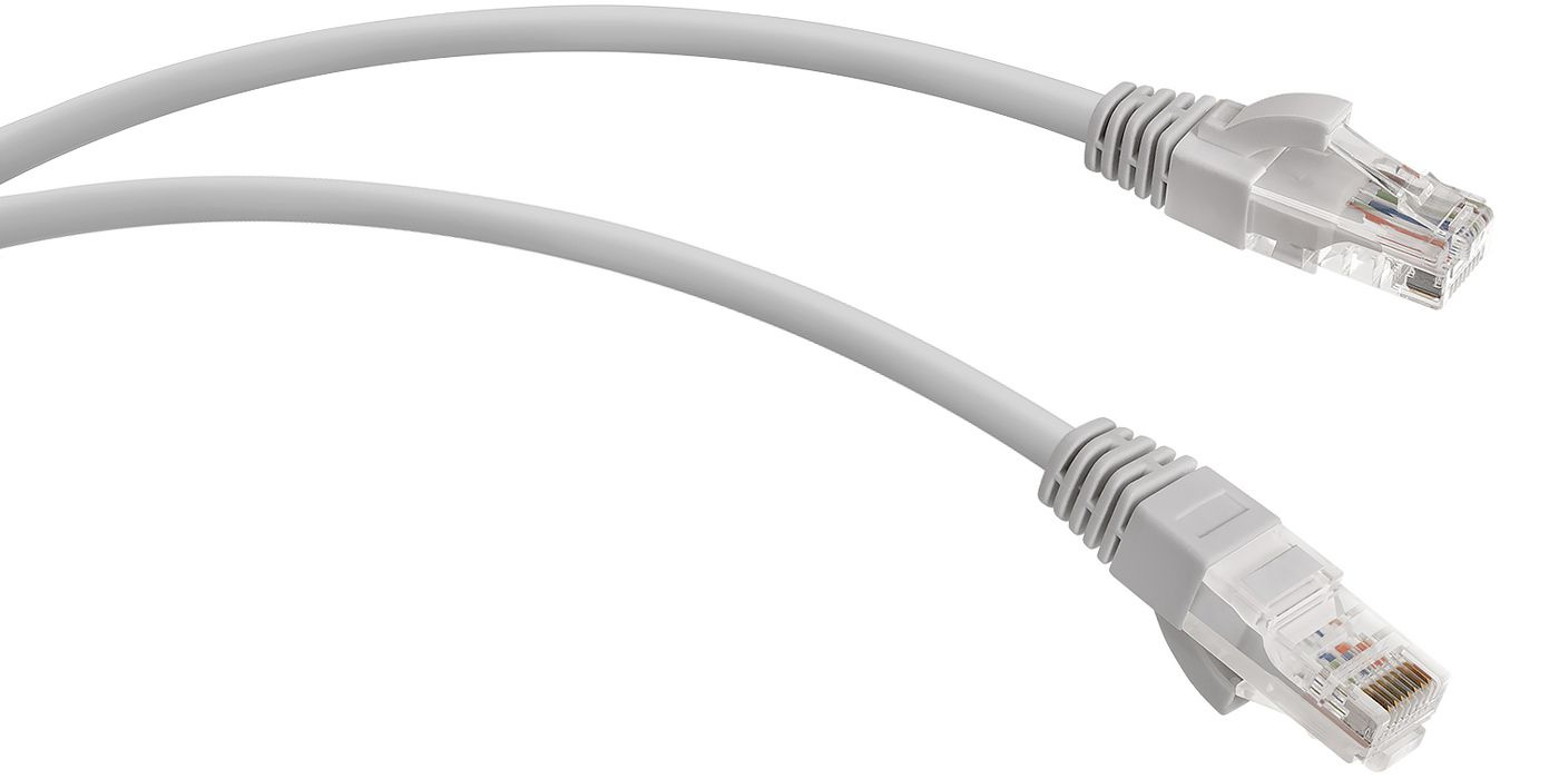 Патч-корд WRline UTP кат. 5e серый 0.5 м, WR-PC-RJ45-UTP-5E-0.5-GY
