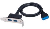 Фото Планка портов Cablexpert CC-USB3-RECEPTACLE-LP, CC-USB3-RECEPTACLE-LP