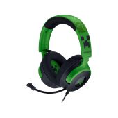 Наушники Razer Kraken V4 X Minecraft Ed. USB, USB Type-C зелёный, RZ04-05180200-R3M1