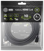 Фото Видео кабель CACTUS HDMI (M) -> HDMI (M) 10 м, CS-HDMI.1.4-10
