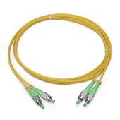 Оптический патч-корд Cabeus SM 9/125 мкм жёлтый 15 м, FOP(d)-9-FC/APC-FC/APC-15m