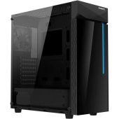 Корпус Gigabyte C200 GLASS Midi Tower Без БП чёрный, GB-C200G