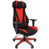 Кресло для геймеров Chairman game 14 Чёрно-красный, ткань, 00-07022220