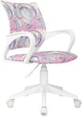 Фото Кресло детское БЮРОКРАТ BUROKIDS 1 W рисунок, ткань, BUROKIDS 1 W-MOON_PK