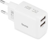 Фото Сетевое зар./устр. Buro BUWH1 15.5W 3.1A 2xUSB универсальное белый, BUWH15S200WH