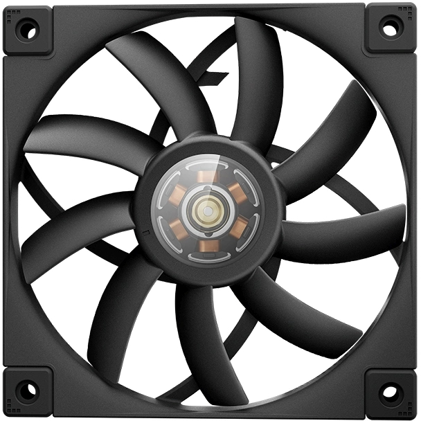 Корпусный вентилятор DeepCool FT12 Slim 120 мм 4-pin, R-FT12SLIM-BKWPN1-G