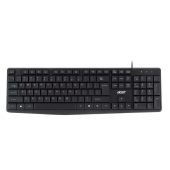 Клавиатура мембранная Acer OKW121 Проводная чёрный, ZL.KBDEE.00B