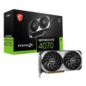 Видеокарта MSI NVIDIA GeForce RTX 4070 GDDR6X 12GB, RTX 4070 VENTUS 2X E1 12G