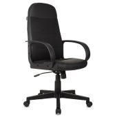 Кресло для руководителей БЮРОКРАТ CH-808AXSN Чёрный, текстиль/эко.кожа, CH-808AXSN/LBL+TW-11