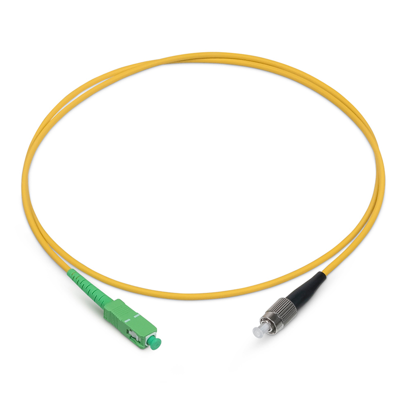 Оптический патч-корд Cabeus SM 9/125 мкм жёлтый 2 м, FOP(s)-9-SC/APC-FC/UPC-2m