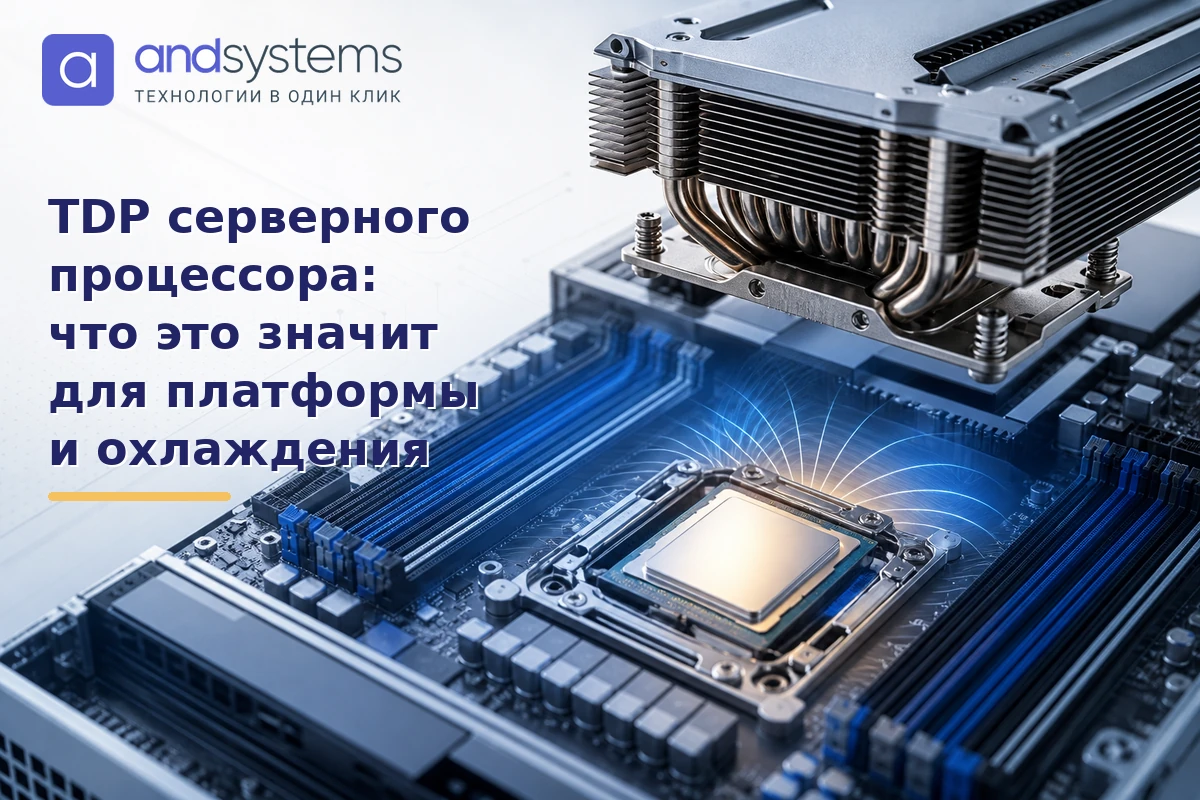 TDP серверного процессора: что это значит для платформы и охлаждения