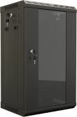 Настенный шкаф Hyperline TDB 6U чёрный, TDB-6U-GP-RAL9004