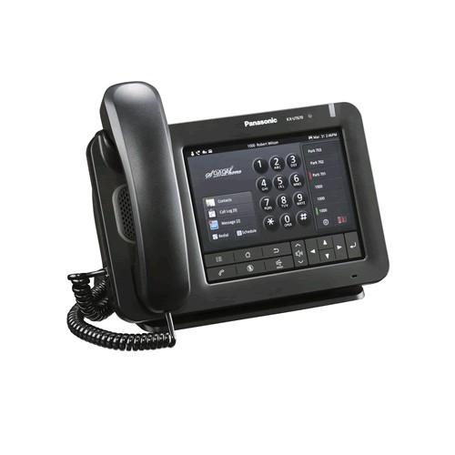 Картинка - 1 IP-телефон Panasonic KX-UT670 SIP без БП Чёрный, KX-UT670RU