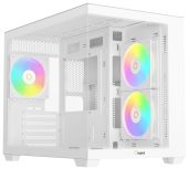 Корпус Ocypus Gamma C54 ARGB Mini Tower Без БП белый, Gamma C54 WH ARGB
