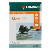 Упаковка бумаги LOMOND InkJet Photo Paper A4 25л 200г/м², 0102052
