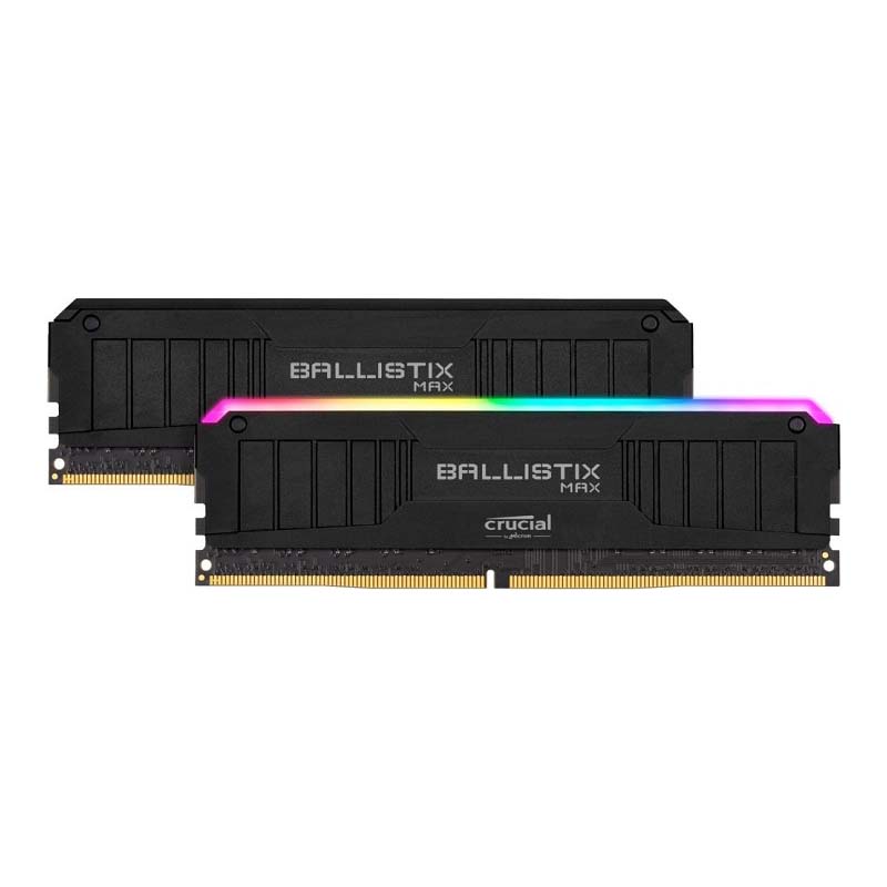 Картинка - 1 Комплект памяти Crucial Ballistix MAX Black RGB 16GB DIMM DDR4 4000MHz (2х8GB), BLM2K8G40C18U4BL