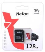 Фото Карта памяти Netac P500 ECO microSDHC UHS-I Class 1 C10 128GB, NT02P500ECO-128G-R