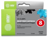 Картридж CACTUS CLI8PC Струйный Светло-голубой 12мл, CS-CLI8PC