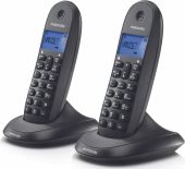 DECT-телефон MOTOROLA C1002CB+ чёрный, 107C1002CB+