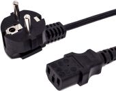 Кабель питания Filum IEC 320 C13 -> Schuko CEE 7 10A 1.8 м, FL-PC-SH90/C13-C-1.8-BK