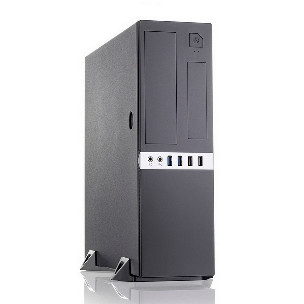 Корпус FoxLine FL-203 SFF 300 Вт чёрный, FL-203-GT-300