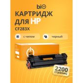 Тонер-картридж Bion 83X Лазерный Черный 2200стр с чипом, BCR-CF283X