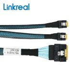 Кабель данных LR-LINK LRSF5454 SFF-8654 (x8) -&gt; 2xSFF-8654 (x4) 0.8 м, LRSF5454(8i/4i)-0.8M