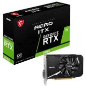 Вид Видеокарта MSI NVIDIA GeForce RTX 3050 Aero ITX OC GDDR6 8GB, RTX 3050 AERO ITX 8G OCV2