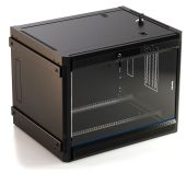 Вид Настенный шкаф Hyperline TWB 12U чёрный, TWB-FC-1266-GP-RAL9004