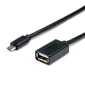 USB кабель ATCOM microUSB (M) -&gt; USB Type A (F) 0,1 м, AT3792