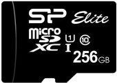 Карта памяти SILICON POWER Elite microSDXC UHS-I Class 1 C10 256GB, SP256GBSTXBV1V20