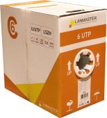 Кабель LANMASTER UTP кат. 6 серый 305 м, LAN-6EUTP-PT-LSZH-GY
