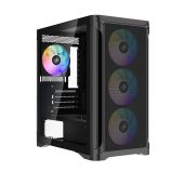 Корпус SAMA S31 Midi Tower Без БП чёрный, S31-BKMMA4X1-GL