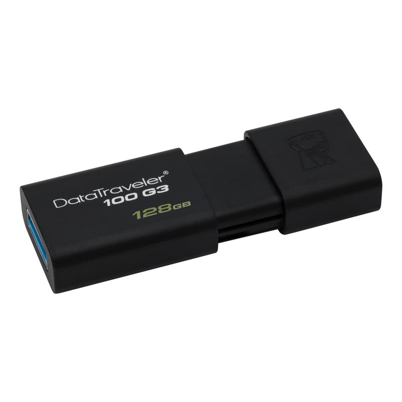 Картинка - 1 USB накопитель Kingston DataTraveler 100 G3 USB 3.0 128GB, DT100G3/128GB