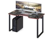 Компьютерный стол Сокол КСТ-19 игровой чёрно-красный/чёрный, 00-00010962