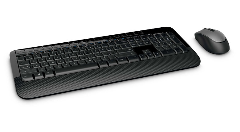 Картинка - 1 Комплект Клавиатура/мышь Microsoft 2000 Беспроводной Чёрный, M7J-00012