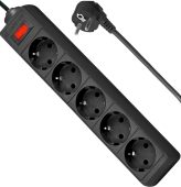 Фото Сетевой фильтр DEFENDER ES 1.8 м чёрный, 99484